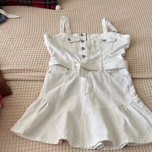 7 For All Mankind Cream Denim Shirt